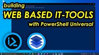 Building web based IT-Tools with PowerShell Universal