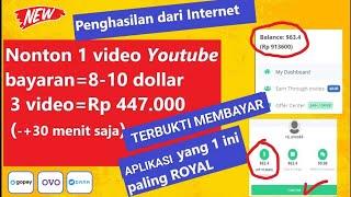 JARANG DIBAHAS!! Cara Nonton YouTube Dibayar Dollar Terbaru! (2024) - Cara Dapat Uang Dari Internet