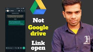 can't open google drive file link ! opening issue on google drive link  | fix issue