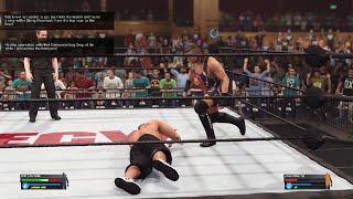 Found a way a Diving Moonsault from the top rope to the floor! | WWE 2K23 | SHOWCASE Gameplay