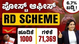 Post Office Scheme | Recurring Deposit | ಅತಿ ಹೆಚ್ಚು ಲಾಭ ಕೊಡುವ Scheme | Post Office Scheme In Kannada
