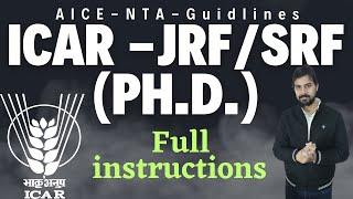 JRF-SRF-DIRECT for Ph.D. II NTA-ICAR-2023 Application