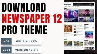newspaper 12 Wordpress Theme Free Download | How to Download Newspaper 12 Pro Theme #Newspaper12pro