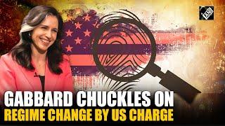 US Intelligence Chief Tulsi Gabbard chuckles on regime change by US charge