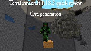 Terrafirmacraft 1.18.2 short reviews - Ore generation