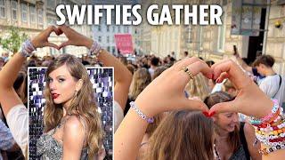 Taylor Swift fans gather and sing in defiance after ISIS terror plot sees concerts cancelled