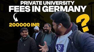 2024 : 2 LAKH RUPEES for admission in a private university ? Study in Germany vlog