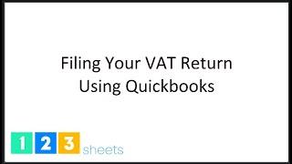 Filing Your VAT Return Using Quickbooks