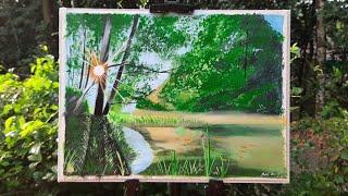 Acrylic painting || Done By sajith ks