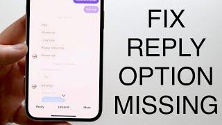 How To FIX Reply Option Missing On Instagram! (2023)