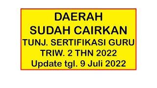 TUNJANGAN SERTIFIKASI GURU TRIWULAN 2 TAHUN 2022 INILAH DAFTAR DAERAH YANG SUDAH MENCAIRKAN