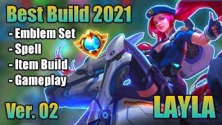 LAYLA BEST BUILD 2021 | TOP 1 GLOBAL LAYLA BUILD | LAYLA - MOBILE LEGENDS