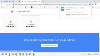 How to Add the Zoom Scheduler extension on Chrome