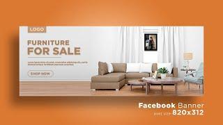 facebook ads banner design for furniture sale | Furniture banner design