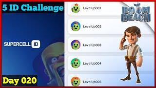 5 ID Challenge - Starting Over Boom Beach Gameplay | Goalie Boom Beach | Day 020