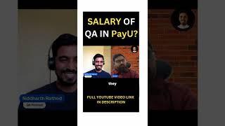 Salary of QA in PayU | Salary of Software Tester | Salary of QA Automation Engineer