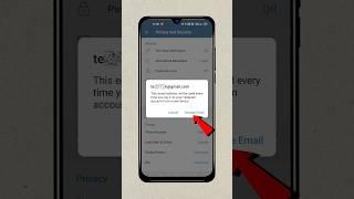 How To Change Login Email On Telegram  Telegram Login Email Kaise Change Kare #shorts