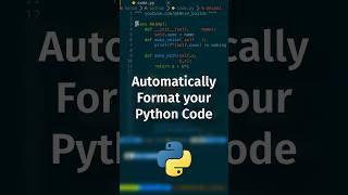 Automatically Format your #Python #Code using #Black