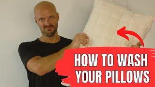 How to CLEAN Your Pillows! CLEANING HACK