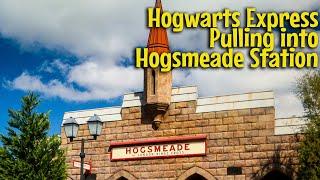 Hogwarts Express Pulling into Hogsmeade Station