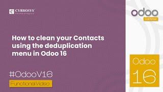 How to Clean Your Contacts Using the Deduplication Menu in Odoo 16 | Odoo 16 Data Cleaning