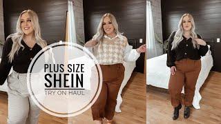 SHEIN CURVE WEAR TO WORK OUTFITS | Plus Size Try On Haul | Size 18/20