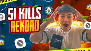 51 KILLS !!! NEW WORLD RECORD & DUNYO REKORDI QOYILDI 51 KILL UZBEK SILLA !!! PUBG MOBILE