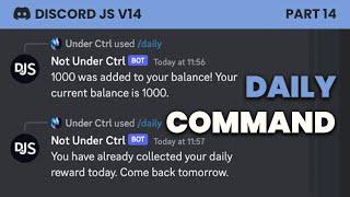 Daily Command (Discord.js v14) - Read pinned comment