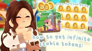 How To Get INFINITE STABLE TOKENS In Adopt Me!  | *SUPER EASY!* 