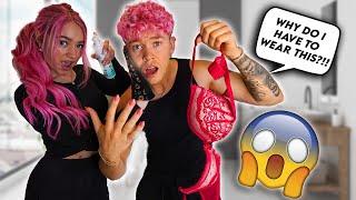 TURNING MY BOYFRIEND INTO A GIRL FOR 24 HOURS!!!