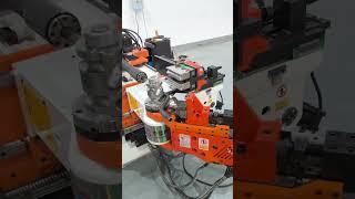 The fully automatic tube bending machine is capable of bending a variety of metal tubes.