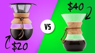 Chemex vs Bodum  - Pour Over Coffee Makers Compared