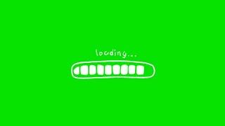 AESTHETIC GREEN SCREEN LOADING BAR / for edit + FREE