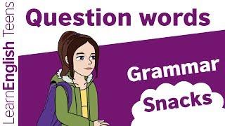 Question words in English - English grammar lessons