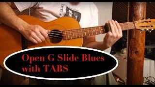 OPEN G SLIDE BLUES on a 1927 Levin Parlor Guitar (WITH TABS) 1.5 MILLION VIEWS!