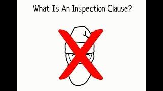 What Is An Inspection Clause