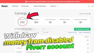 How to withdraw money from disabled Fiverr account - $60 Live Withdraw Proof