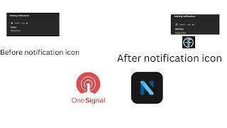 Onesignal notification default icon chang into Your Custom notification icon. Niotron,Kodular