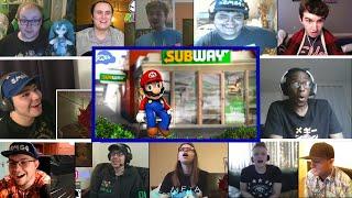 SMG4: Mario goes to subway and purchases 1 tuna sub with extra mayo REACTIONS MASHUP