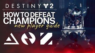 Destiny 2 - How to Defeat Champions (Overload, Barrier, Unstoppable) Guide - Artifact Mods + Exotics