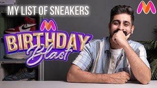 MYNTRA BIRTHDAY BLAST DAY SALE | MY SNEAKER LIST