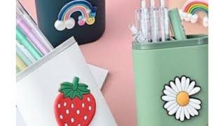 How to make cute pen holder / Korean pen holder ideas / cute pen holder making