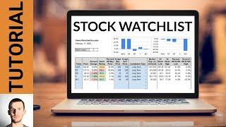 Create Your Own Stock Watchlist: Beginner Google Sheets Tutorial