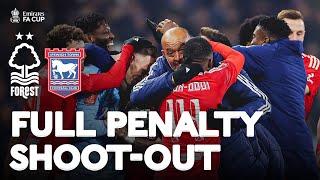 FULL PENALTY SHOOT-OUT | Nottingham Forest v Ipswich Town | Fifth Round | Emirates FA Cup 2024-25