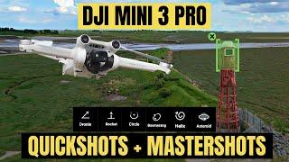 Create EPIC DJI Mini 3 PRO Video With Quickshots + Mastershots Tutorial