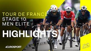 BOUNCING BACK IN STYLE!  | Tour de France Stage 10 Race Highlights | Eurosport Cycling