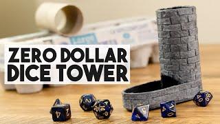 Zero Dollar Dice Tower - Crafting with Garbage