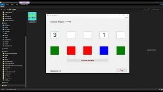 Simple Game - Guess The Sequence