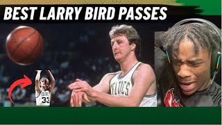 First Time REACTION | To Larry Bird Passing Highlights