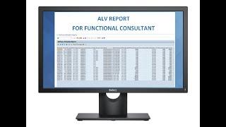 SAP ALV Report for functional consultant